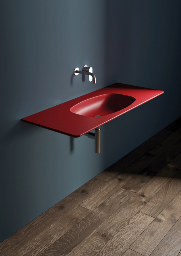 Umyvadlo Nuda Red Rosso Rubens (Ceramica Flaminia), cena na dotaz, WWW.CERAMICAFLAMINIA.IT