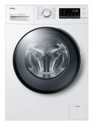 Haier HW90-B1439-36 – předem plněná pračka s kapacitou 9 kg prádla a 1400 otáčkami při odstřeďování, 16 programů (Rychlé praní, Rychlý 15 min, Denní praní, Vlna, Jemné prádlo, Ruční praní, Přikrývky, Odstřeďování, Bavlna+, Džíny, Sportovní prádlo, Hygienické praní, Dětské prádlo, Mix, Syntetika, Bavlna), přehledný digitální displej s češtinou, energetická třída A+++-40%, hlučnost 53/67 dB(A), rozměry 85 x 59,5 x 55 cm (v x š x h), doporučená cena 12 990 Kč, zdarma 5 let záruka a 12 let záruka na motor.