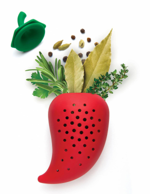 Dávkovač koření Chili Herb Infuser (Ototo), zdravotně nezávadný silikon, cena 14 $, WWW.OTOTODESIGN.COM