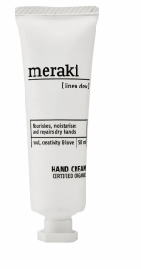 Organický krém na ruce Linen Dew (Meraki), objem 50 ml, cena 390 Kč, WWW.STOCKIST.CZ