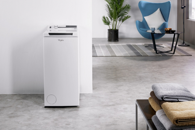 Pračka TDLR 70230 (Whirlpool), extra tichá, vrchem plněná, cena 13 490 Kč, WWW.WHIRLPOOL.CZ