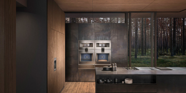 Kombinovaná parní trouba (Gaggenau), HomeConnect, teplotní sonda s nádržkami na vodu, automatické čištění, cena na dotaz, WWW.SPOTREBICEGAGGENAU.CZ 