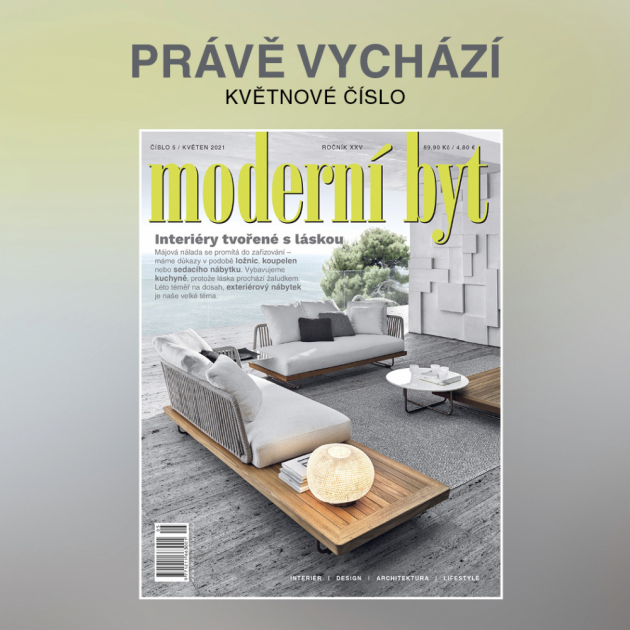 Předplaťte si Moderní byt a neunikne vám žádná novinka ze světa designu, showroomů a návštěv zajímavých interiérů.