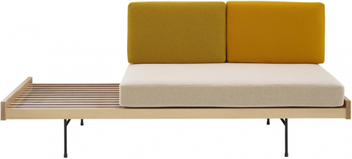 Sofa Daybed (Ligne Roset), design Pierre Paulin, lakovaný kov a masivní dřevo, 84,5 × 205 × 82 cm, cena od 85 272 Kč, WWW.LIGNE-ROSET.COM  