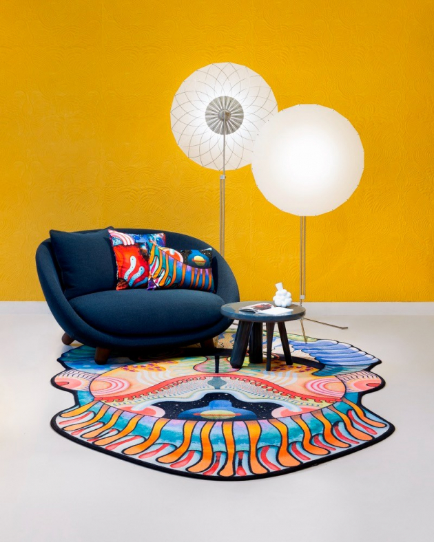 Koberec Space Escape Carpet (Moooi),  design Elena Salmistraro, 267 × 400 cm, cena  od 116 926 Kč, www.bulb.cz