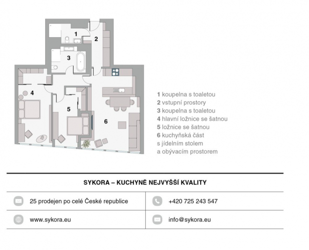 info architekt, plánek