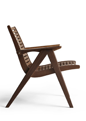 Židle Rex 120, design Niko Kralj, přírodní ořech, cena 28 488 Kč