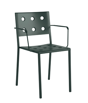 Židle z kolekce Balcony, design Ronan &amp; Erwan Bouroullecovi, práškově lakovaná ocel, barva Dark Forest, cena 5 445 Kč