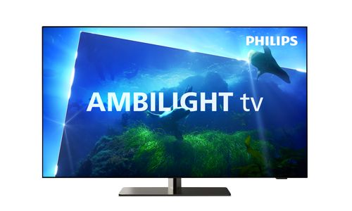 Televize z řady OLED818 s úhlopříčkou 42” a funkcí Ambient Intelligence pro okamžitou odezvu obrazu na aktuální světelné podmínky, cena na dotaz