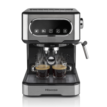 Automatická kávovar HESCM15DBK, tlak 15 barů, objem nádoby na vodu 1,5 l, cena 3 499 Kč