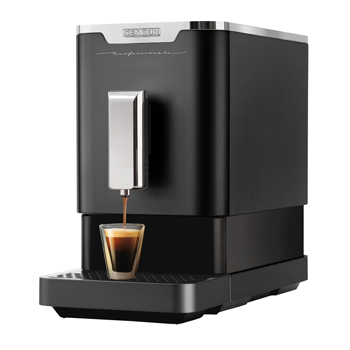 Automatický kávovar SES 7200BK, nastavitelná síla kávy integrovaný nerezový mlýnek, tlak 19 barů, objem nádoby na vodu 1,1 l, cena 6 999 Kč