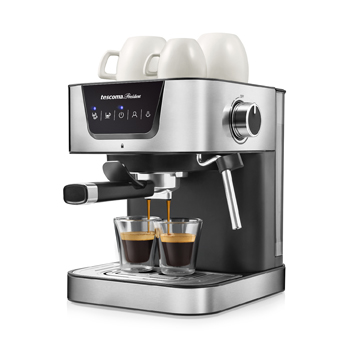 Pákový espresso kávovar President, tlak 19 barů, nastavitelné programy až pro dva šálky, nerez ocel, kov a odolný plast, cena 5 999 Kč