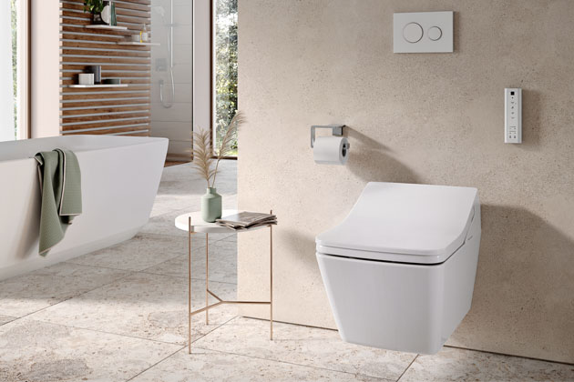 Klozet Concept Washlet 300, bidetovací sedátko, rimless, splachování Tornádo Flush, cena 59 990 Kč