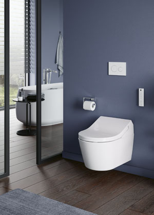 Concept Washlet 200, bidetovací sedátko, oblé i hranaté provedení, rimless, splachování Tornado Flush, cena 44 990 Kč 